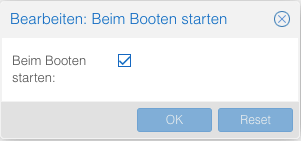 proxmox lxc npm start option